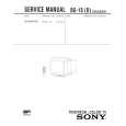 SONY KVB14PD1 Service Manual