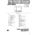 SONY PVM-2044QM Service Manual