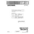 SONY CDP34 Service Manual