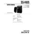 SONY SS-H605 Service Manual