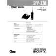 SONY SPP320 Owners Manual