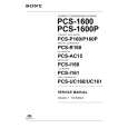SONY PCS-I161 Service Manual