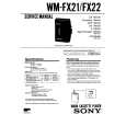 SONY WM-FX22 Service Manual