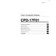SONY CPD-17F01 Owners Manual