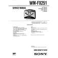 SONY WMFX251 Service Manual