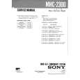 SONY MHC2300 Service Manual