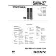 SONY SAVA27 Service Manual