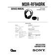 SONY MDR-RF940RK Owners Manual