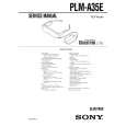 SONY PLMA35E Service Manual