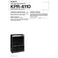 SONY KPR-4110 Owners Manual