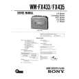 SONY WMFX435 Service Manual