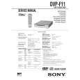 SONY DVP-F11 Owners Manual