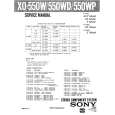 SONY X0550WP Service Manual
