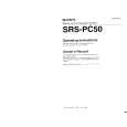 SONY SRSPC50 Owners Manual