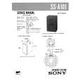 SONY SSA101 Service Manual