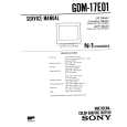 SONY GDM-17E01 Service Manual