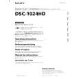 SONY DSC-1024HD Owners Manual