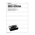 SONY SEG2000A Owners Manual