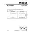 SONY WMFX127 Service Manual