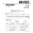 SONY WMFX675 Service Manual