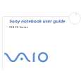 SONY PCG-FX505 VAIO Owners Manual