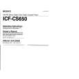 SONY ICF-CS650 Owners Manual