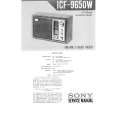 SONY ICF-9650W Service Manual