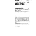 SONY CDX-7520 Owners Manual