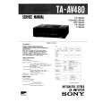 SONY TAAV480 Service Manual
