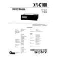 SONY XRC100 Service Manual