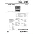 SONY HCDRXD2 Service Manual