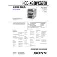 SONY HCDXG700 Service Manual