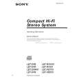 SONY LBT-DR4 Owners Manual