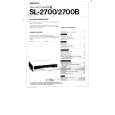 SONY SL2700 Owners Manual