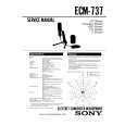 SONY ECM-737 Owners Manual