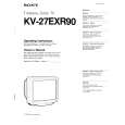 SONY KV-27EXR90 Owners Manual