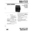 SONY WMFX12 Service Manual
