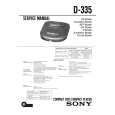 SONY D-335 Service Manual