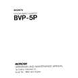 SONY BVP-5P Service Manual
