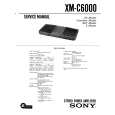 SONY XMC6000 Service Manual