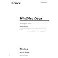 SONY MDS-JE480 Owners Manual