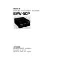 SONY BVW50P VOLUME 1 Service Manual