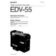 SONY EDV-55 Owners Manual