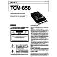 SONY TCM-858 Owners Manual