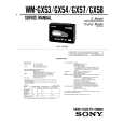 SONY WM-GX57 Service Manual