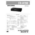 SONY STR-AV200E Service Manual
