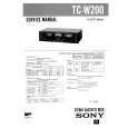 SONY TCW200 Service Manual