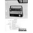 SONY TR-1000 Service Manual
