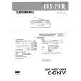 SONY CFS203L Service Manual