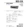 SONY MDSS38 Service Manual